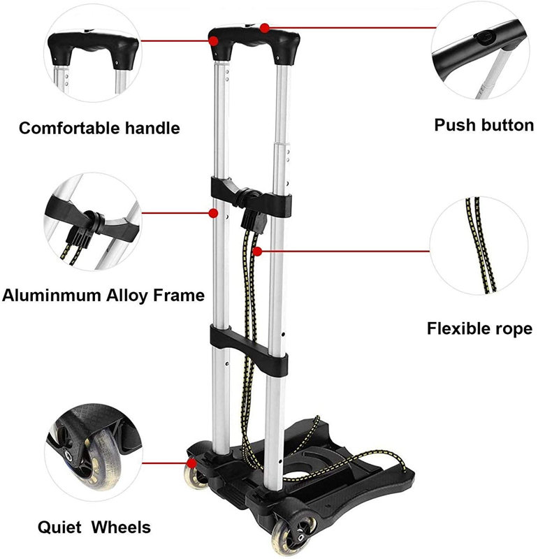 Lightweight folding trolley for luggage online